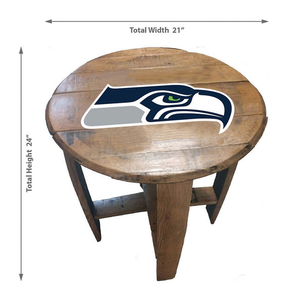 NFL MLB Oak Barrel Table (Various Teams)-Furniture-Imperial-GREEN BAY PACKERS-NFL-Game Room Shop