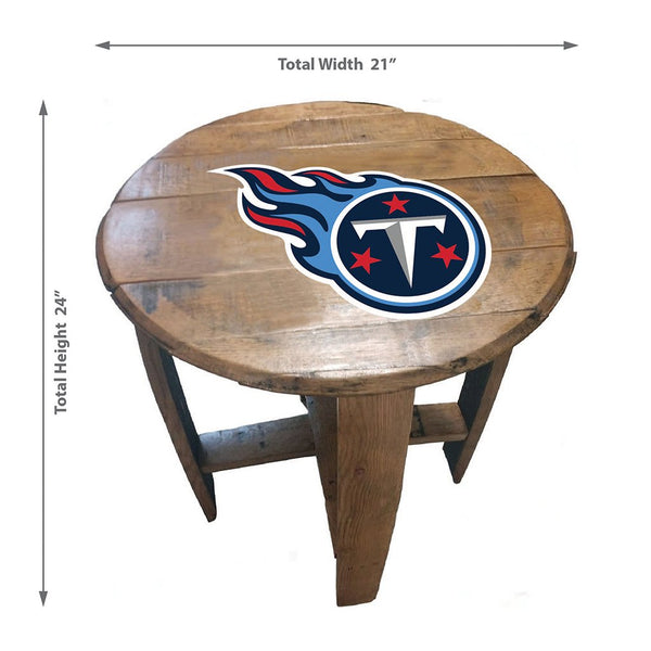 NFL MLB Oak Barrel Table (Various Teams)-Furniture-Imperial-GREEN BAY PACKERS-NFL-Game Room Shop