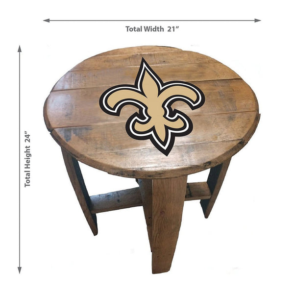 NFL MLB Oak Barrel Table (Various Teams)-Furniture-Imperial-GREEN BAY PACKERS-NFL-Game Room Shop