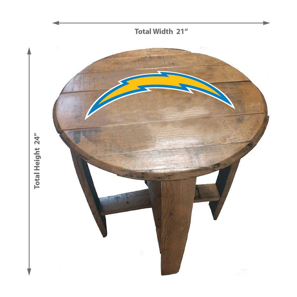 NFL MLB Oak Barrel Table (Various Teams)-Furniture-Imperial-GREEN BAY PACKERS-NFL-Game Room Shop