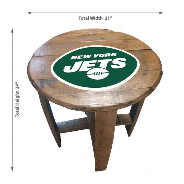 NFL MLB Oak Barrel Table (Various Teams)-Furniture-Imperial-GREEN BAY PACKERS-NFL-Game Room Shop