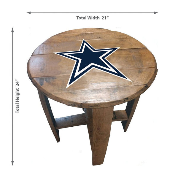 NFL MLB Oak Barrel Table (Various Teams)-Furniture-Imperial-GREEN BAY PACKERS-NFL-Game Room Shop
