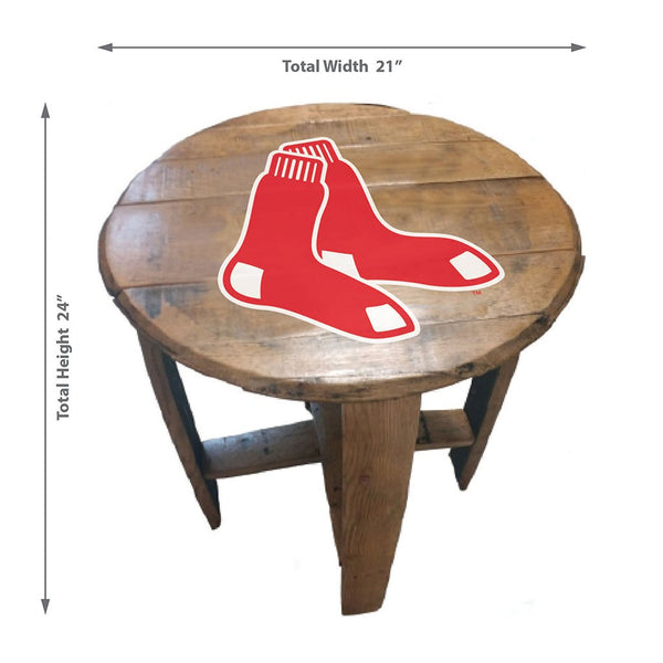 NFL MLB Oak Barrel Table (Various Teams)-Furniture-Imperial-GREEN BAY PACKERS-NFL-Game Room Shop