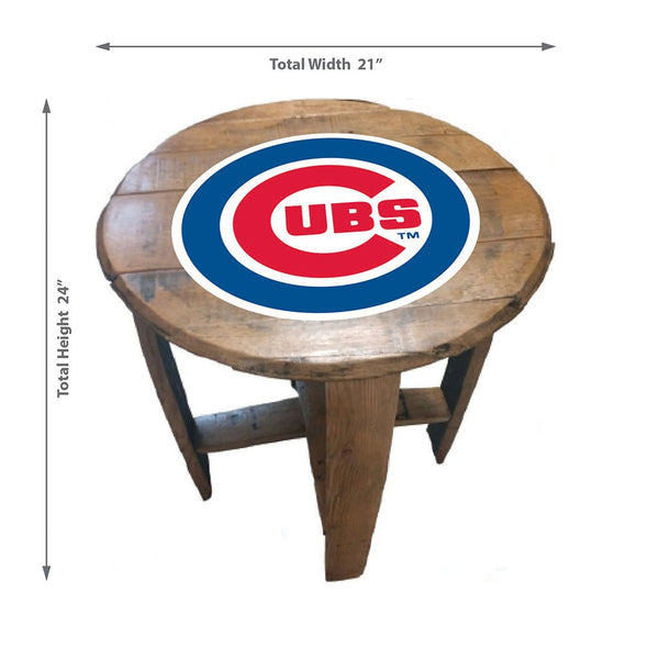 NFL MLB Oak Barrel Table (Various Teams)-Furniture-Imperial-GREEN BAY PACKERS-NFL-Game Room Shop