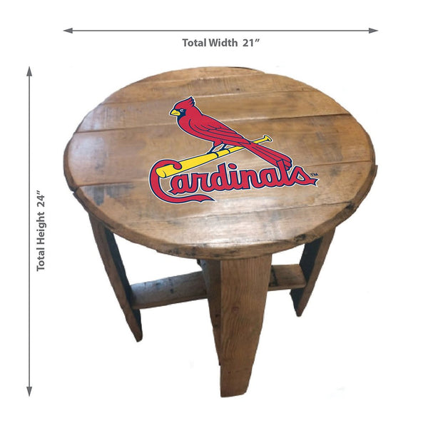 NFL MLB Oak Barrel Table (Various Teams)-Furniture-Imperial-GREEN BAY PACKERS-NFL-Game Room Shop