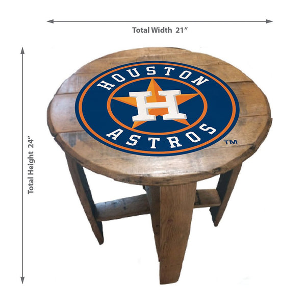 NFL MLB Oak Barrel Table (Various Teams)-Furniture-Imperial-GREEN BAY PACKERS-NFL-Game Room Shop