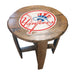 NFL MLB Oak Barrel Table (Various Teams)-Furniture-Imperial-NEW YORK YANKEES-MLB-Game Room Shop