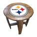 NFL MLB Oak Barrel Table (Various Teams)-Furniture-Imperial-PITTSBURGH STEELERS-NFL-Game Room Shop