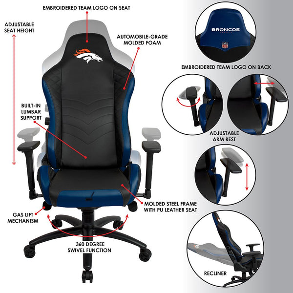 NFL Pro Series Gaming Chair (Various Teams)-Gaming Chair-Imperial-CHICAGO BEARS-Game Room Shop