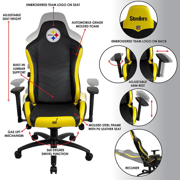 NFL Pro Series Gaming Chair (Various Teams)-Gaming Chair-Imperial-CHICAGO BEARS-Game Room Shop