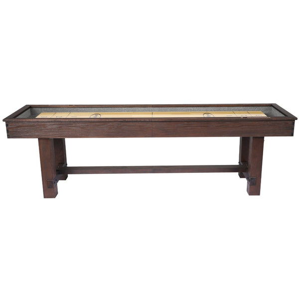 IMPERIAL RENO 9-FT. SHUFFLEBOARD TABLE; WEATHERED DARK CHESTNUT-Shuffleboards-Imperial-Game Room Shop
