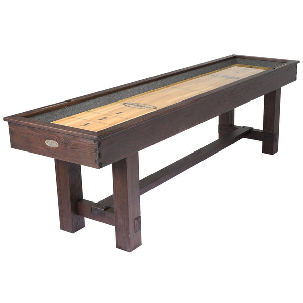 IMPERIAL RENO 9-FT. SHUFFLEBOARD TABLE; WEATHERED DARK CHESTNUT-Shuffleboards-Imperial-Game Room Shop