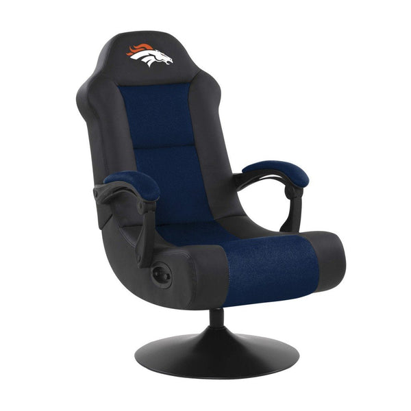 NFL Ultra Gaming Chair with Bluetooth Speakers in Black - Game Room Shop