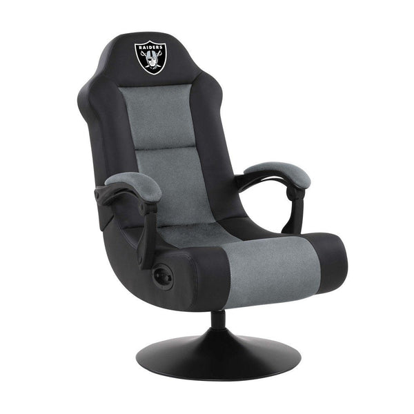 NFL Ultra Gaming Chair with Bluetooth Speakers in Black - Game Room Shop