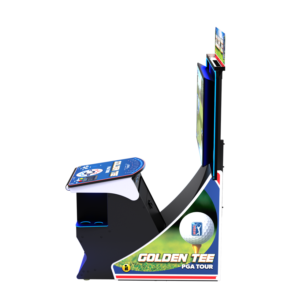 Incredible Technologies Golden Tee PGA TOUR Home Edition-Arcade Games-Incredible Technologies-Deluxe-Left Side View-Game Room Shop