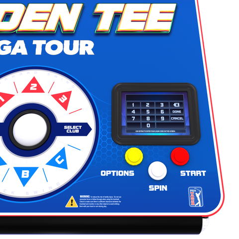 Image of Incredible Technologies Golden Tee PGA TOUR Home Edition-Arcade Games-Incredible Technologies-Standard-Panel Side-Game Room Shop