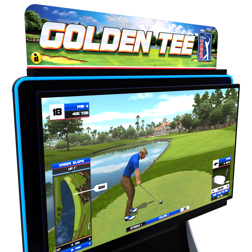 Incredible Technologies Golden Tee PGA TOUR Home Edition-Arcade Games-Incredible Technologies-Deluxe-Monitor-Game Room Shop