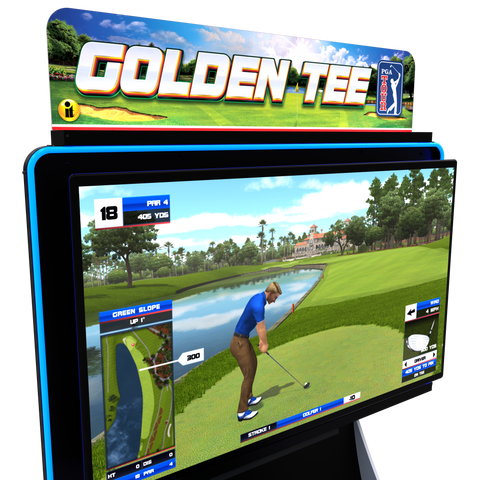 Incredible Technologies Golden Tee PGA TOUR Home Edition-Arcade Games-Incredible Technologies-Deluxe-Monitor-Game Room Shop
