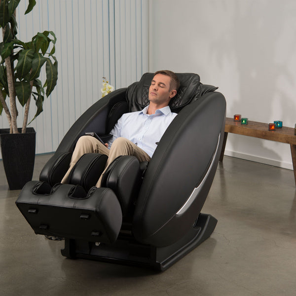 Inner Balance Ji Massage Chair with Zero Wall Heated L Track-Massage Chairs-Synca-Johnson Wellness-Brown-Game Room Shop