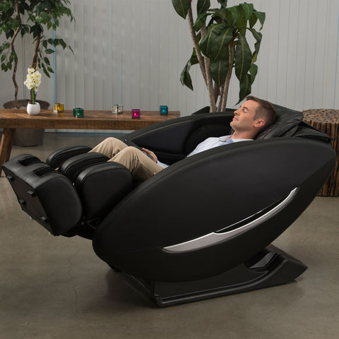 Image of Inner Balance Ji Massage Chair with Zero Wall Heated L Track-Massage Chairs-Synca-Johnson Wellness-Brown-Game Room Shop