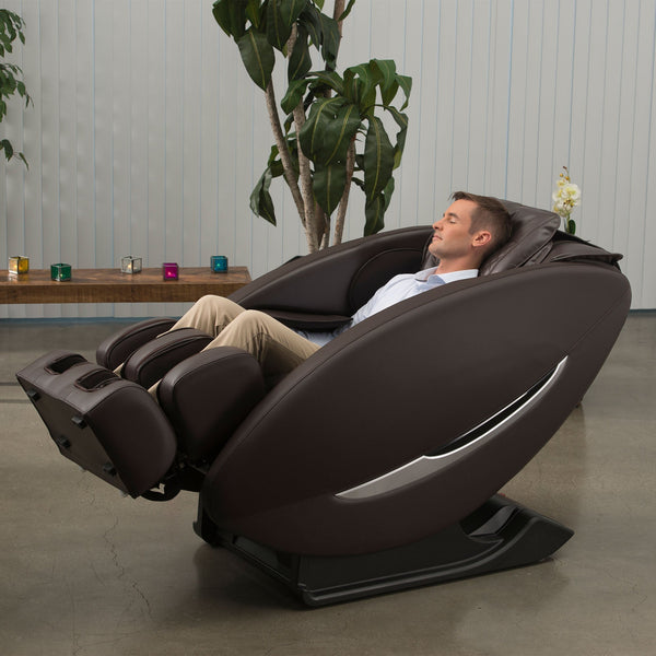 Inner Balance Ji Massage Chair with Zero Wall Heated L Track-Massage Chairs-Synca-Johnson Wellness-Brown-Game Room Shop