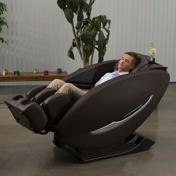 Inner Balance Ji Massage Chair with Zero Wall Heated L Track-Massage Chairs-Synca-Johnson Wellness-Brown-Game Room Shop