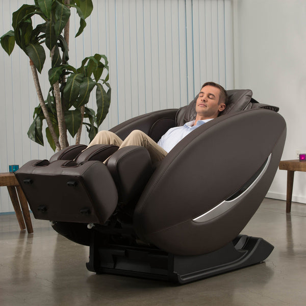 Inner Balance Ji Massage Chair with Zero Wall Heated L Track-Massage Chairs-Synca-Johnson Wellness-Brown-Game Room Shop