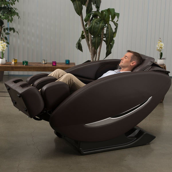 Inner Balance Ji Massage Chair with Zero Wall Heated L Track-Massage Chairs-Synca-Johnson Wellness-Brown-Game Room Shop