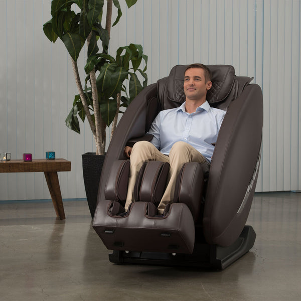Inner Balance Ji Massage Chair with Zero Wall Heated L Track-Massage Chairs-Synca-Johnson Wellness-Brown-Game Room Shop
