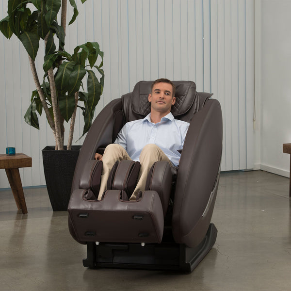 Inner Balance Ji Massage Chair with Zero Wall Heated L Track-Massage Chairs-Synca-Johnson Wellness-Brown-Game Room Shop