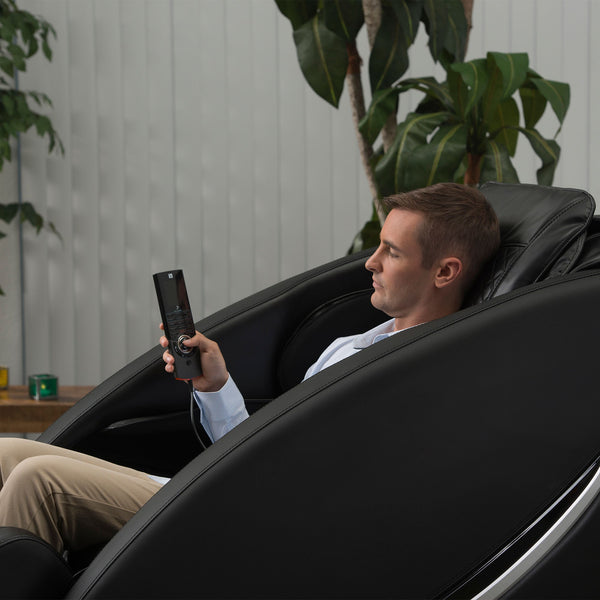 Inner Balance Ji Massage Chair with Zero Wall Heated L Track-Massage Chairs-Synca-Johnson Wellness-Brown-Game Room Shop