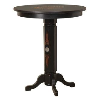 Image of Jack Daniel's Wood Pub Table Stool Set TN Charcoal Finish - Game Room Shop