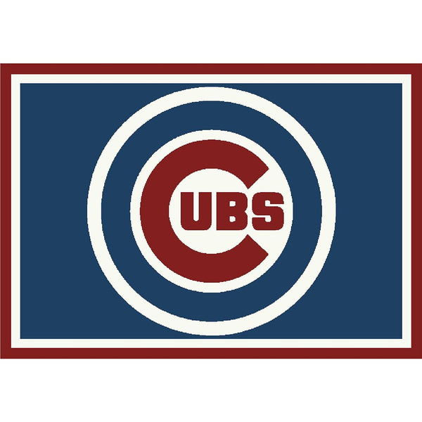 MLB Spirit Rug (Various Teams)-Game Room Shop-4x6-CHICAGO CUBS-Game Room Shop