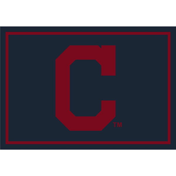 MLB Spirit Rug (Various Teams)-Game Room Shop-4x6-CLEVELAND INDIANS-Game Room Shop