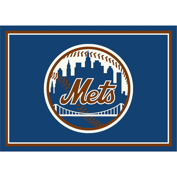MLB Spirit Rug (Various Teams)-Game Room Shop-4x6-NEW YORK METS-Game Room Shop