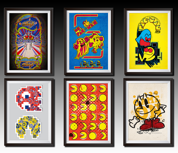 Namco Arcade Wall Art-Poster Decorations-Namco-Galaga Poster-Game Room Shop