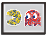 Namco Arcade Wall Art-Poster Decorations-Namco-Pac Man + Blinky Poster-Game Room Shop
