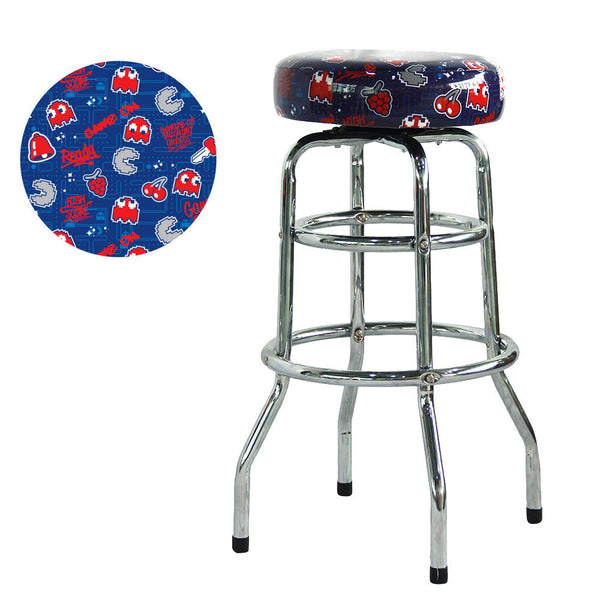 Namco Pac-Man Barstools-Barstools-Namco-30inches-Blue-Game Room Shop