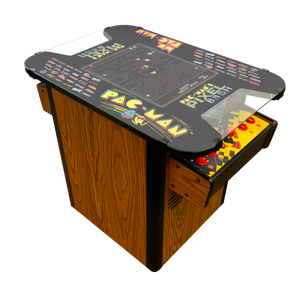 Namco Pac-Man Pixel Bash Cocktail Arcade Game Cabinet-Arcade Games-Namco-Woodgrain-Game Room Shop