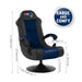New England Patriots Ultra Gaming Chair with Bluetooth Speakers - Game Room Shop