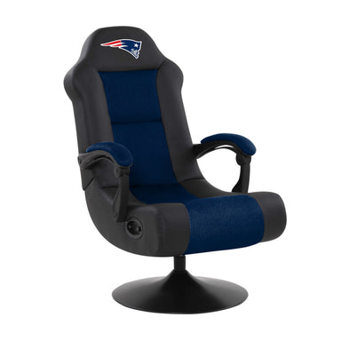 New England Patriots Ultra Gaming Chair with Bluetooth Speakers - Game Room Shop