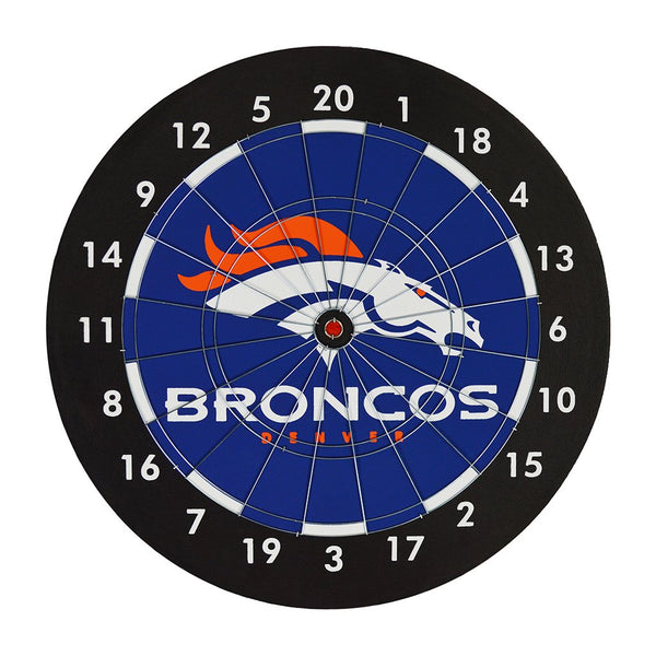 NFL Dart Cabinet Gift Set (Various Teams)-Dartboard Cabinets-Imperial-Denver Broncos Dart Cabinet Gift Set-Game Room Shop