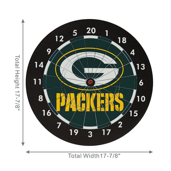 NFL Dart Cabinet Gift Set (Various Teams)-Dartboard Cabinets-Imperial-Green Bay Packers Dart Cabinet Gift Set-Game Room Shop