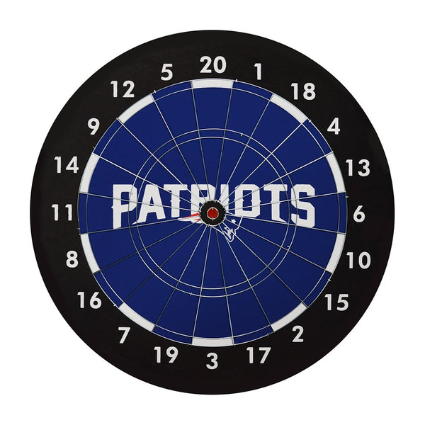 NFL Dart Cabinet Gift Set (Various Teams)-Dartboard Cabinets-Imperial-New England Patriots Dart Cabinet Gift Set-Game Room Shop