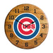 OAK BARREL CLOCK (Various Teams)-Decor-Imperial-CHICAGO CUBS-MLB-Game Room Shop