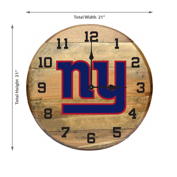 OAK BARREL CLOCK (Various Teams)-Decor-Imperial-GREEN BAY PACKERS-NFL-Game Room Shop