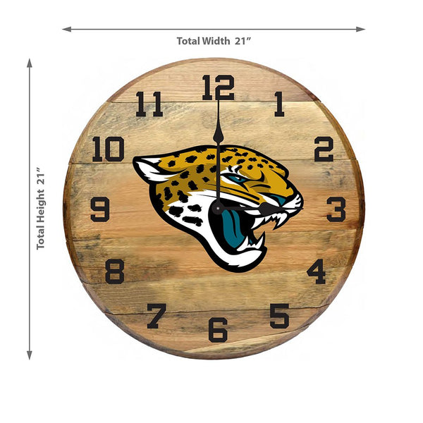 OAK BARREL CLOCK (Various Teams)-Decor-Imperial-GREEN BAY PACKERS-NFL-Game Room Shop