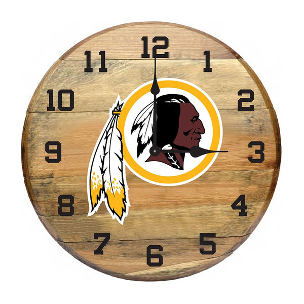 OAK BARREL CLOCK (Various Teams)-Decor-Imperial-GREEN BAY PACKERS-NFL-Game Room Shop