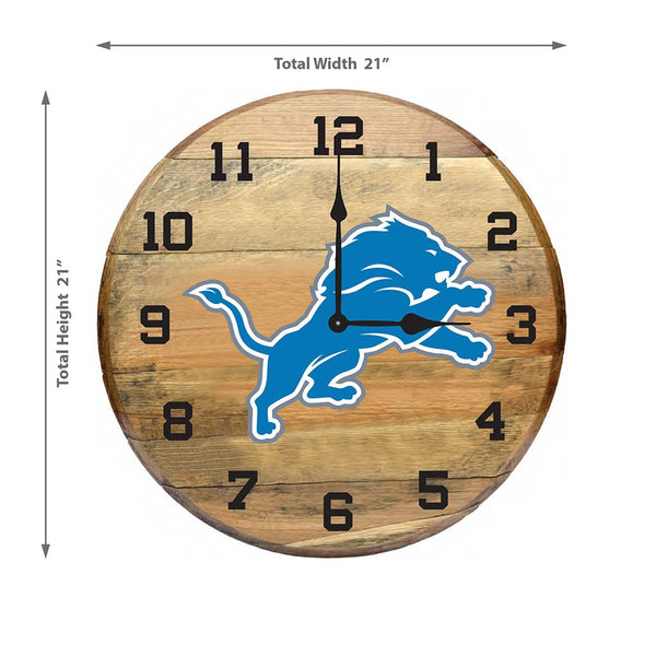OAK BARREL CLOCK (Various Teams)-Decor-Imperial-GREEN BAY PACKERS-NFL-Game Room Shop