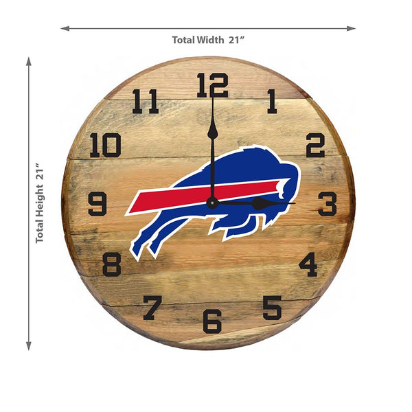 OAK BARREL CLOCK (Various Teams)-Decor-Imperial-GREEN BAY PACKERS-NFL-Game Room Shop